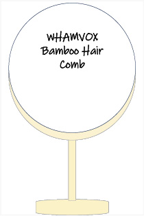 WHAMVOX Bamboo Hair Comb